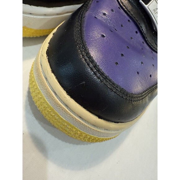 Nike Air Force Mens Custom Sneakers Men\'s Lakers Colors Purple Yellow Sz 9.5